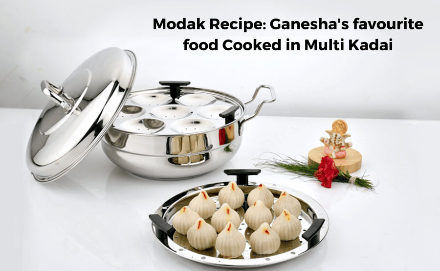 Modak Recipe: A Ganesha Favorite Food Cooked in Multi-Kadai