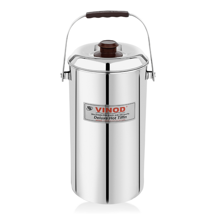 Vinod Stainless Steel Deluxe Hot Tiffin – 5 Compartment