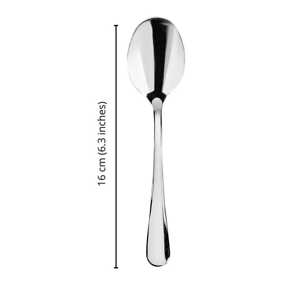 DecorRack Dinner Spoons, Stainless Steel Table Spoons, Flatware (Set of 12)