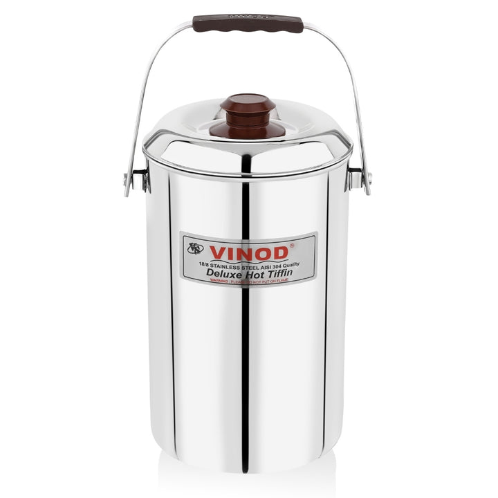 Vinod Stainless Steel Deluxe Hot Tiffin – 4 Compartment