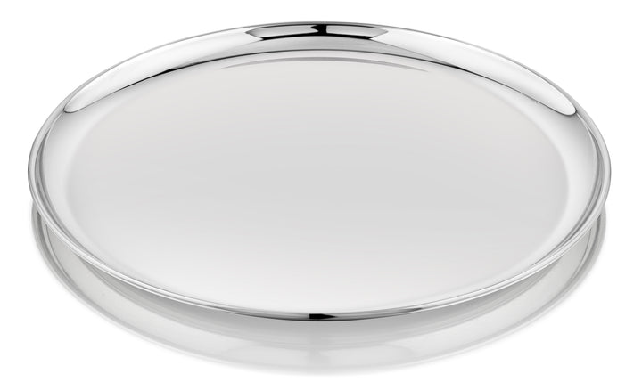 Vinod Stainless Steel Bangla Bogi Plate, Lunch & Dinner Plate, Set of 4 pieces, Diameter 29 cm