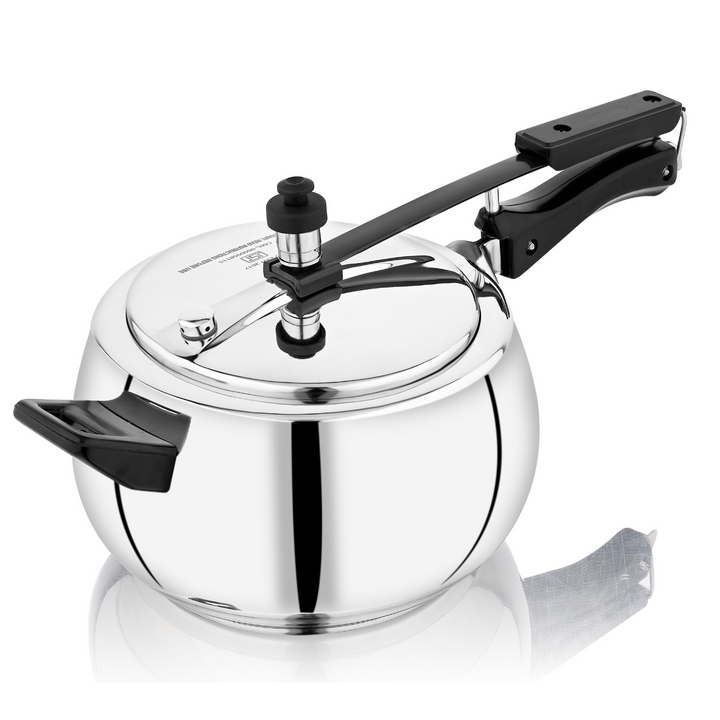 Vinod – Doniv Stainless Steel Sandwich Bottom Pressure Cooker With Inner Lid 6.5 Ltr (Amaze Series) – Induction Friendly