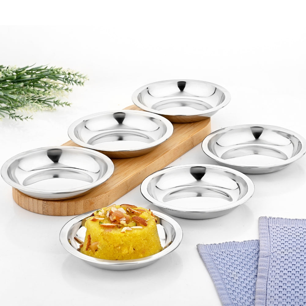 VINOD Stainless Steel Halwa Plate