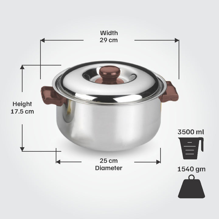 Vinod Stainless Steel Hot Casserole 3500 ml