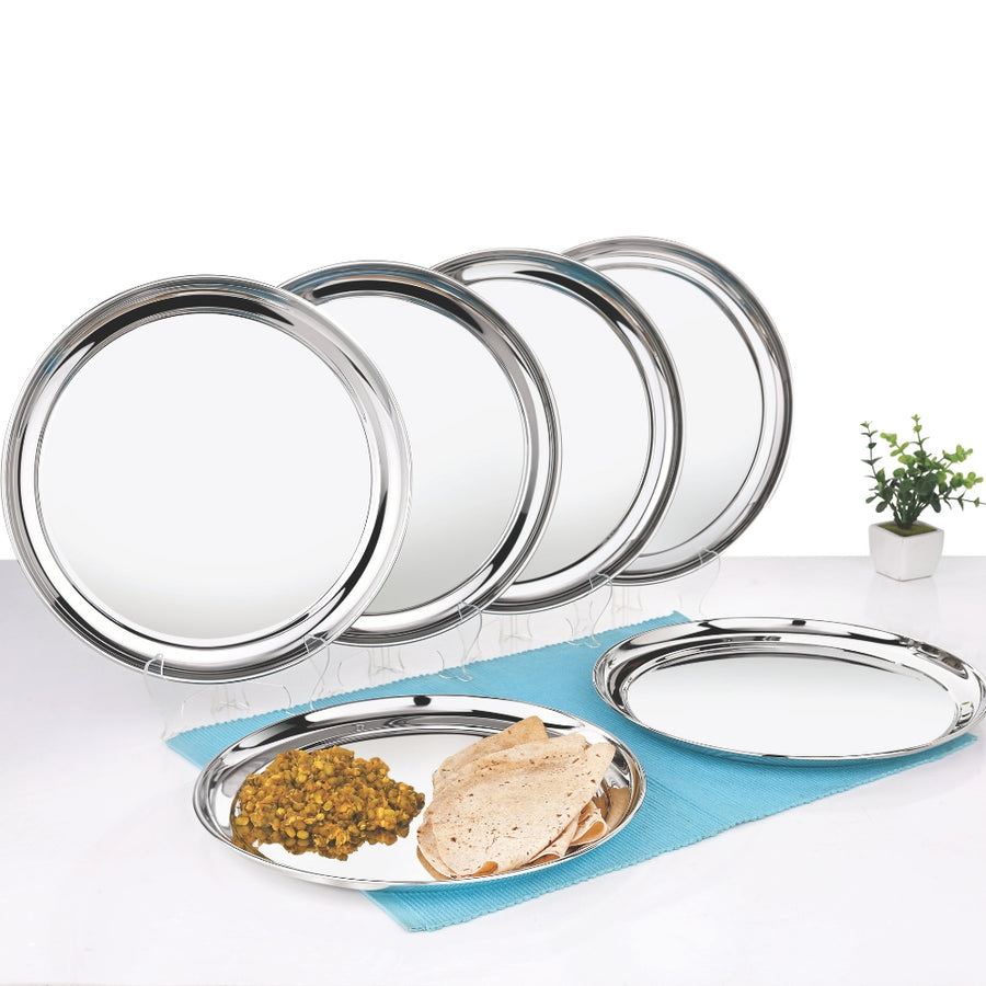 Vinod Stainless Steel Rajbhog Plate big