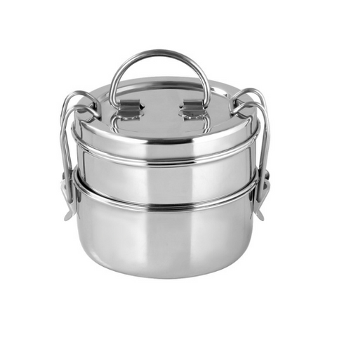 Lunch Tiffin without Mega Hot Bag – 7″ X 2 compartment