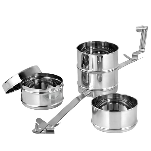Vinod Stainless Steel Deluxe Hot Tiffin – 3 Compartment