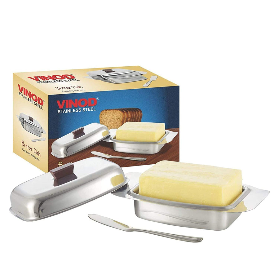 Vinod Stainless Steel Butter Dish