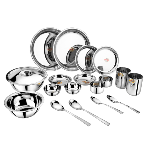 Vinod 18 Pieces Stainless Steel Dinner Set