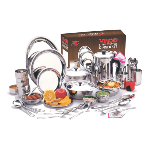 Vinod Stainless Steel Dinner Set