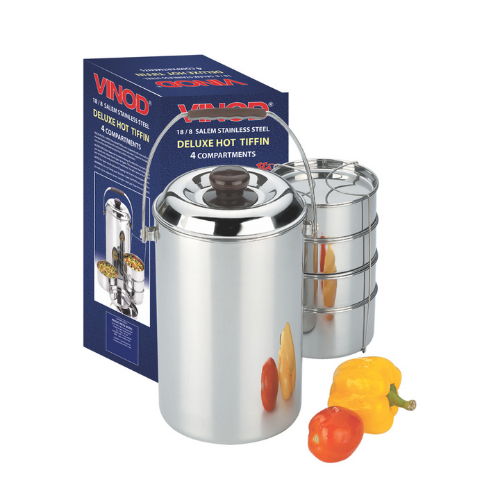 Vinod Stainless Steel Deluxe Hot Tiffin